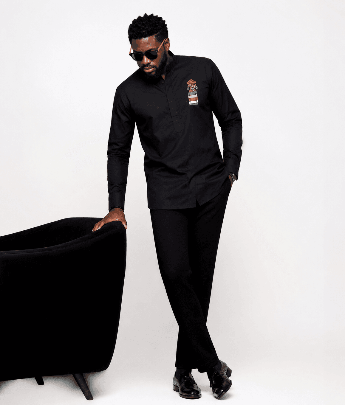 Chemise Mamie Adjoua Noire