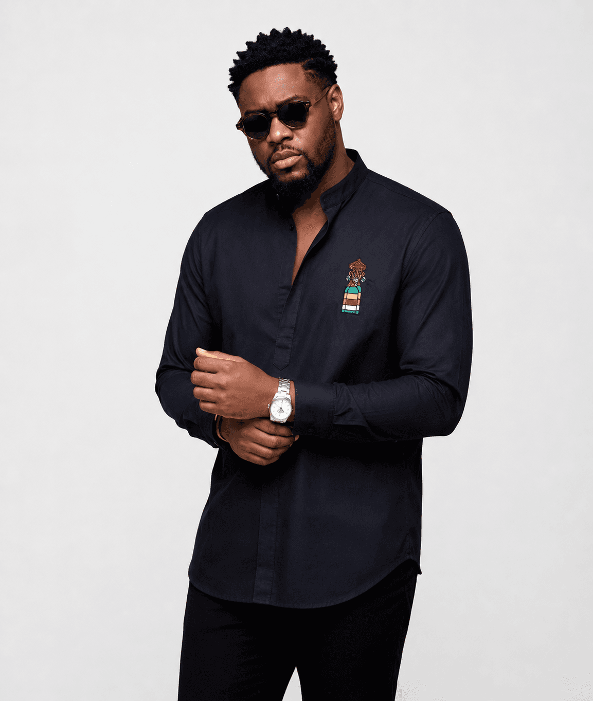 Chemise Mamie Adjoua Noire 2