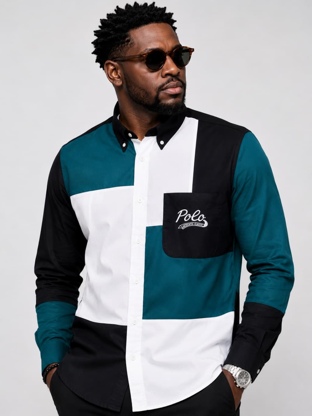 Chemise Mirage A Bloc Couleur