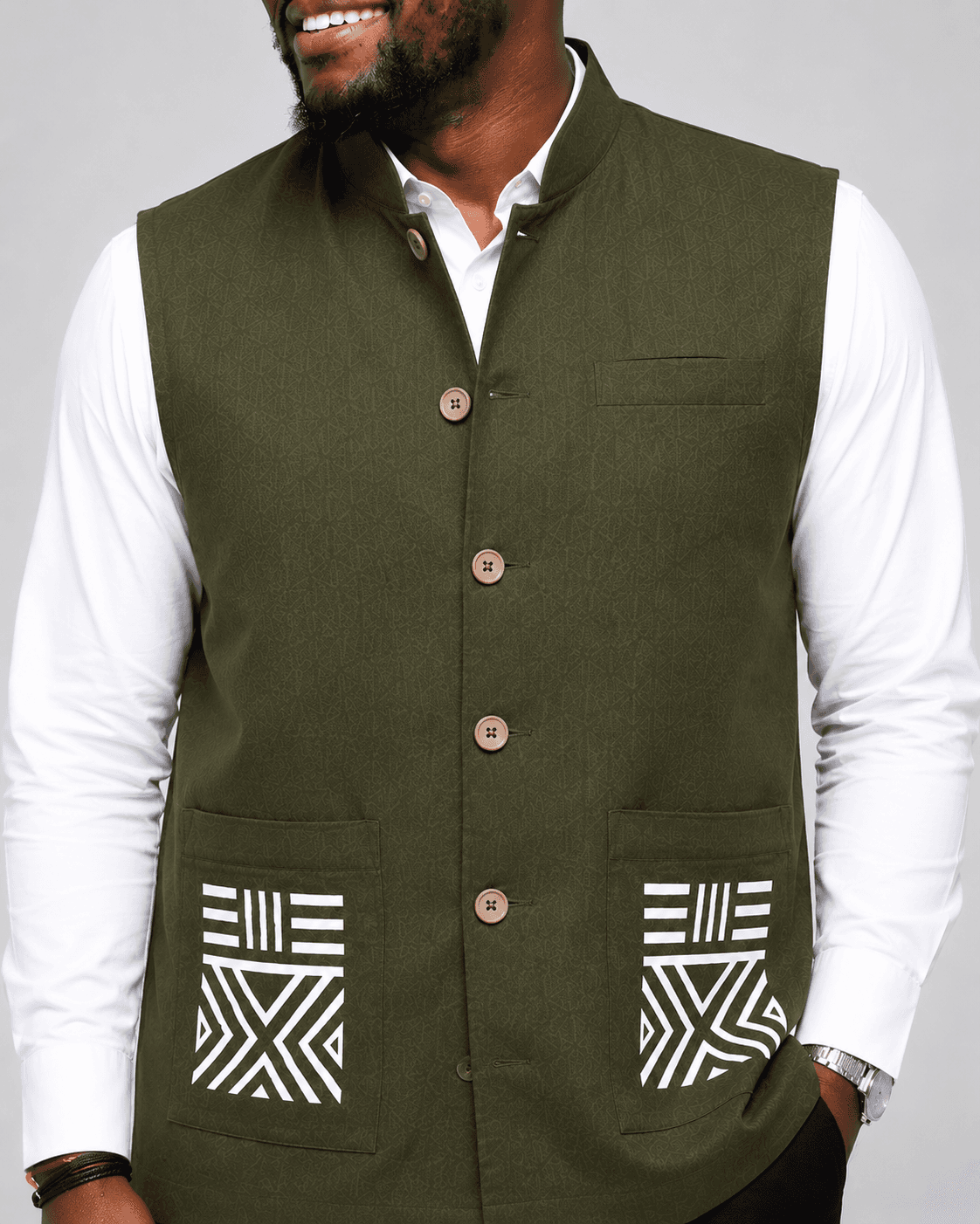 Surchemise Agniman Vert Kaki 3